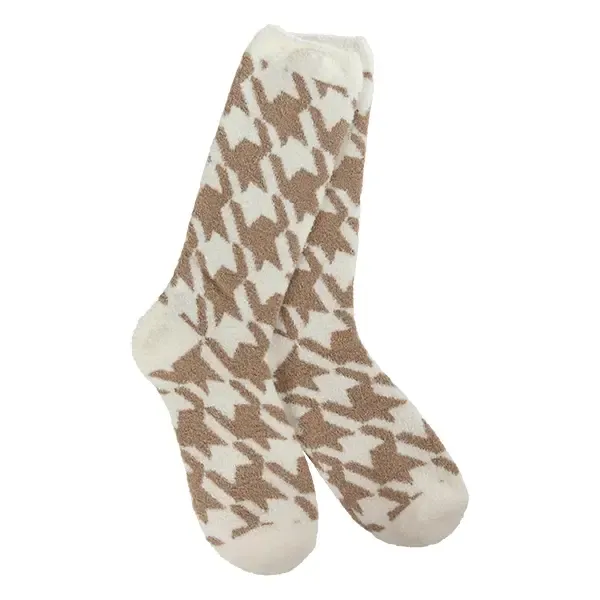 Cozy cali houndstooth socks