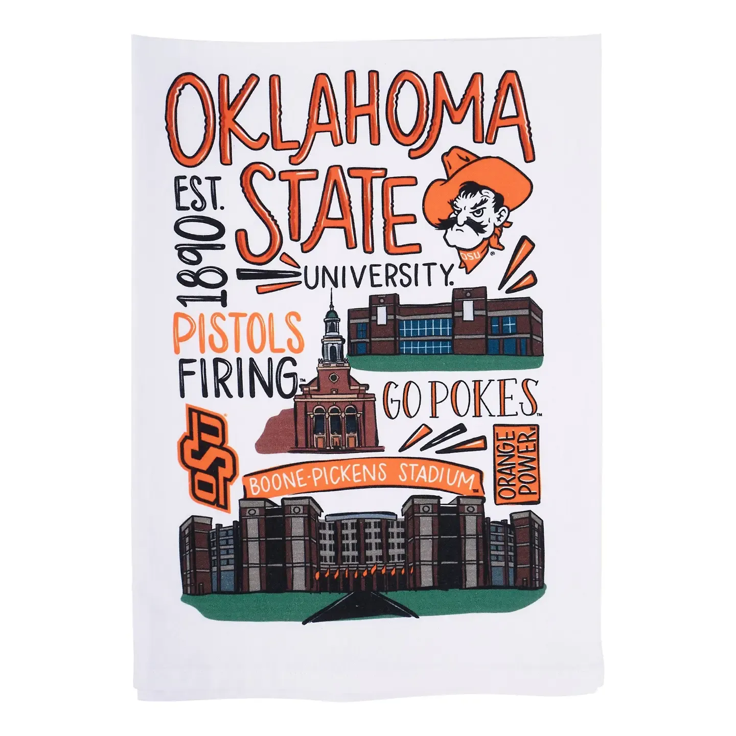 Oklahoma State Tea Towel