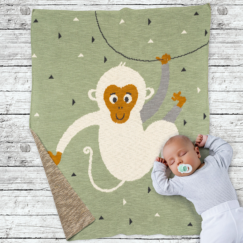 Monkey Baby Blanket