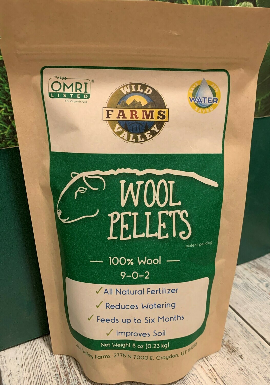 Wool pellets 8 oz.