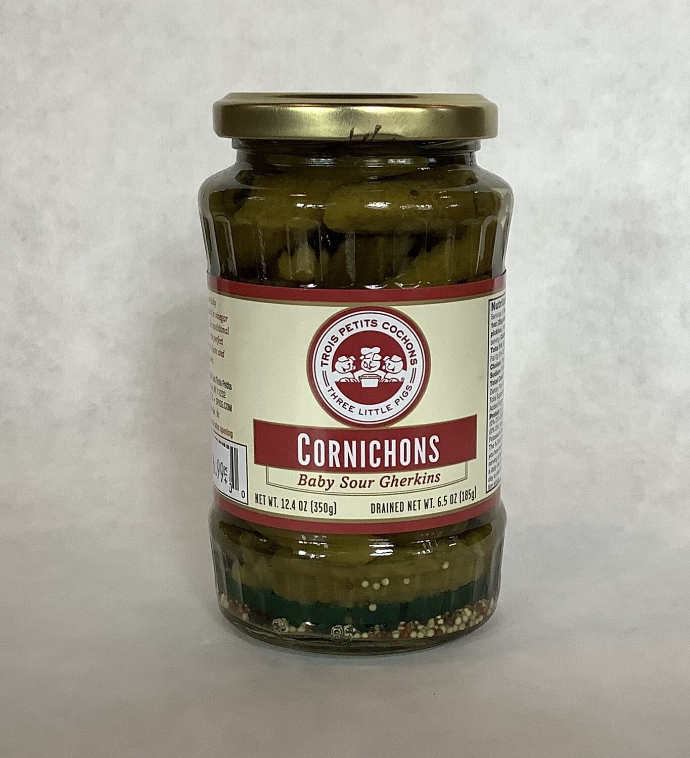 Three Little Pigs CornichonsBaby Sour Gherkins 6.5oz