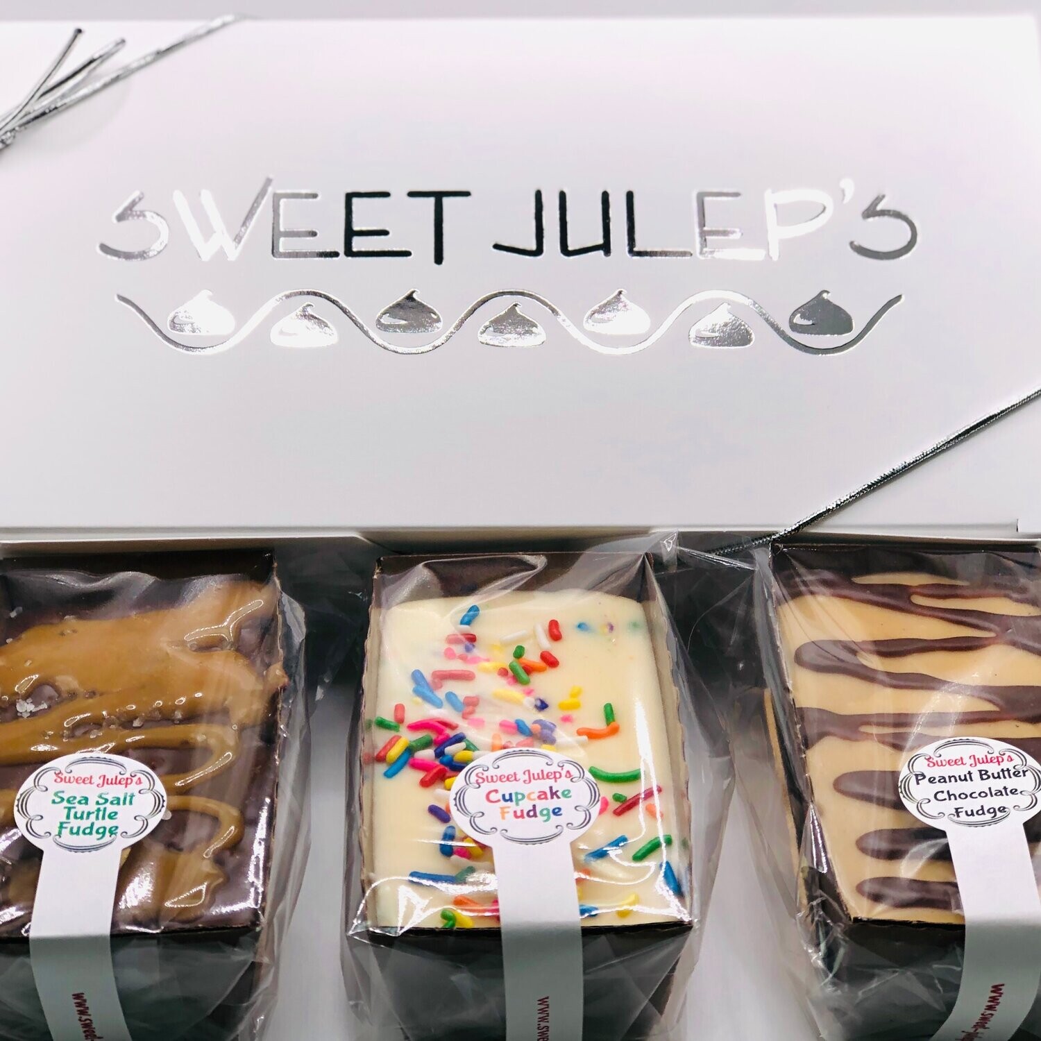 Build Your Own 3 Piece Fudge Sampler Box Homemade by Sweet Julep's