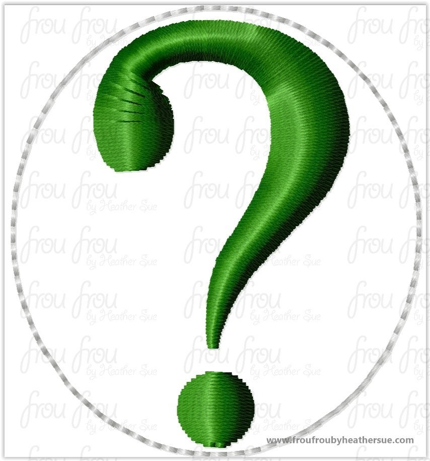 Clippie Question Mark Super Hero Superhero TWO Versions Machine