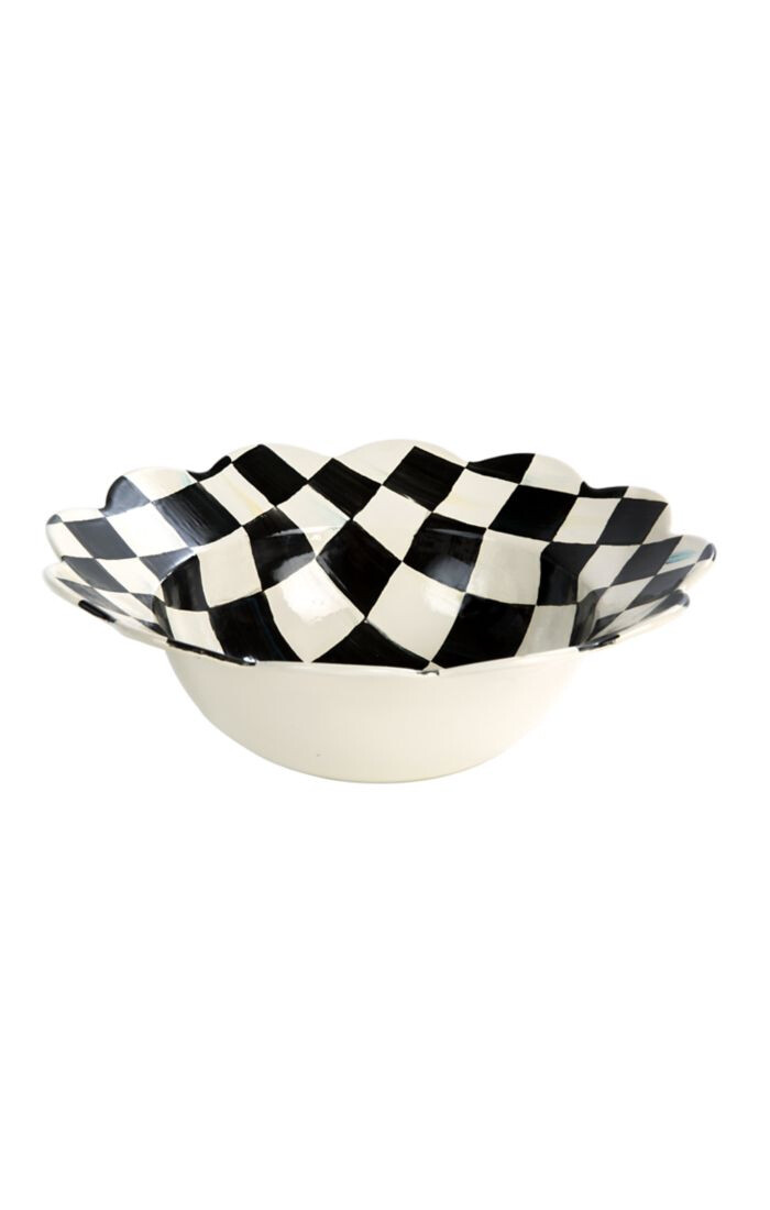 CC enamel petal serving bowl