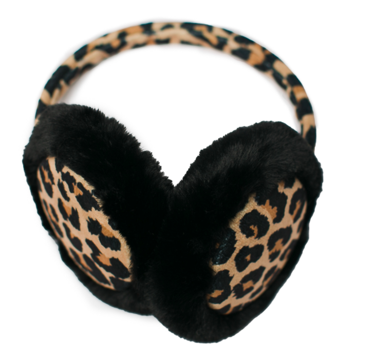 Leopard print ear muffs