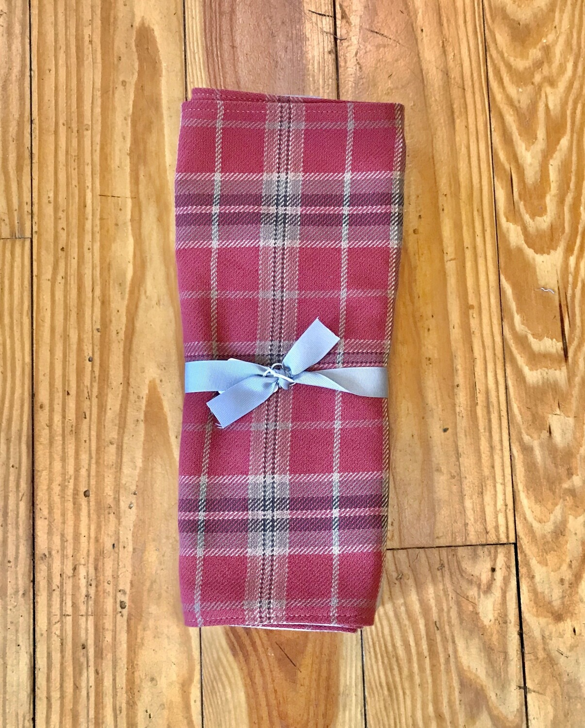 Placemats set of 4 red plaid
