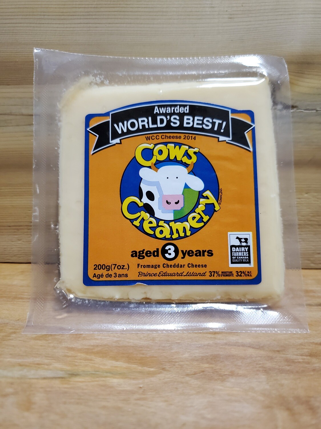 Cow's Creamery 3 Year Cheddar (approx. 200gr)