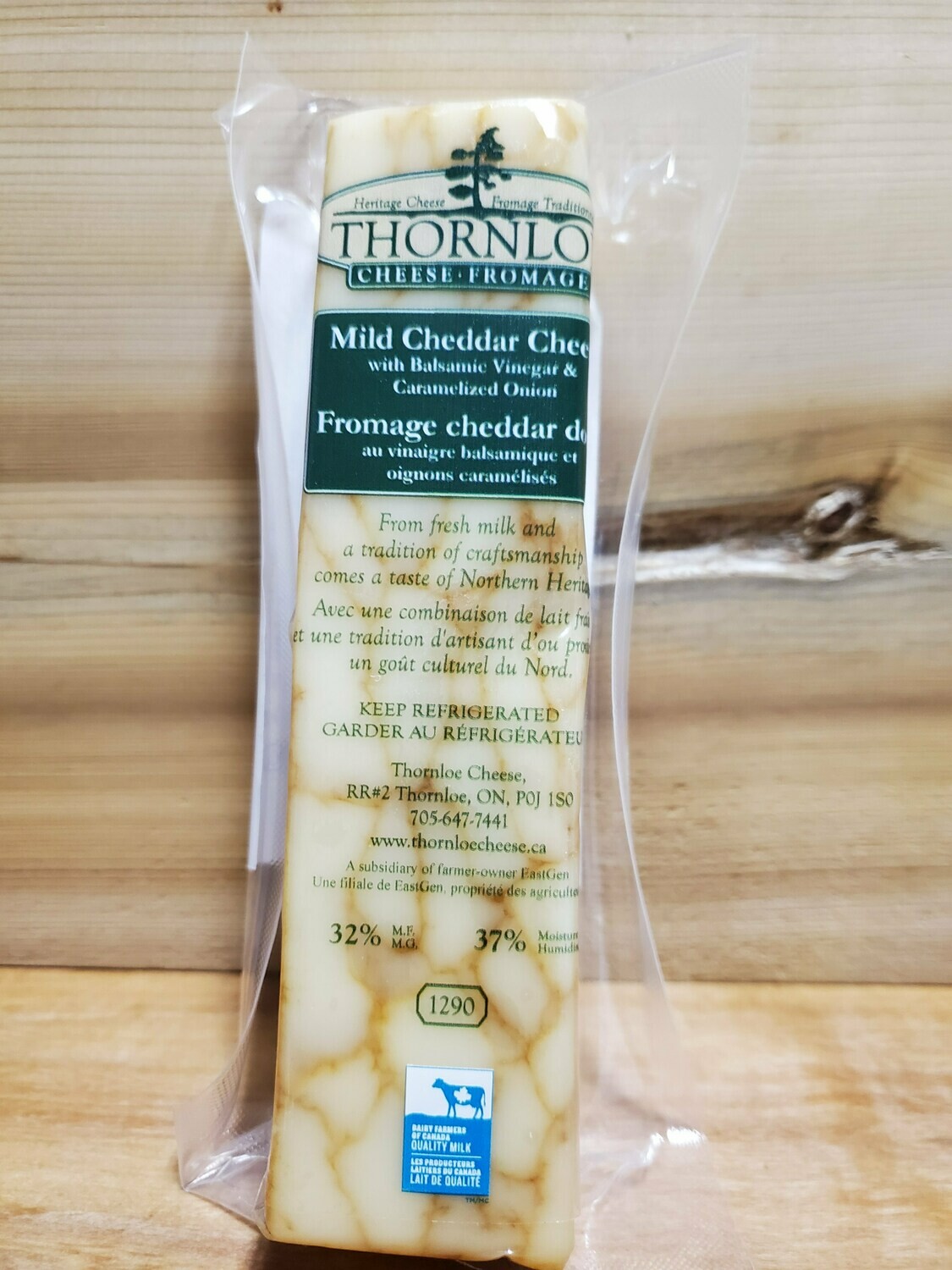 Thornloe Balsamic & Caramelized Onion Cheddar - Pre-packaged (approx. 225gr)