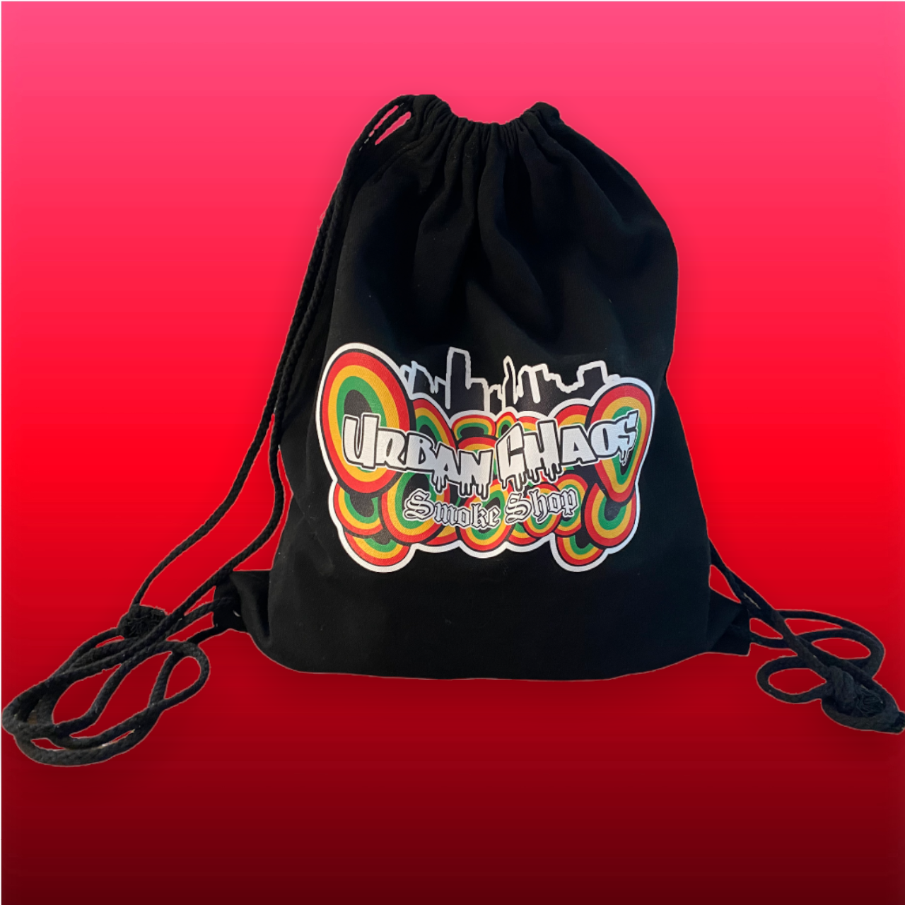 Urban Chaos Heavy Duty Canvas Drawstring bag