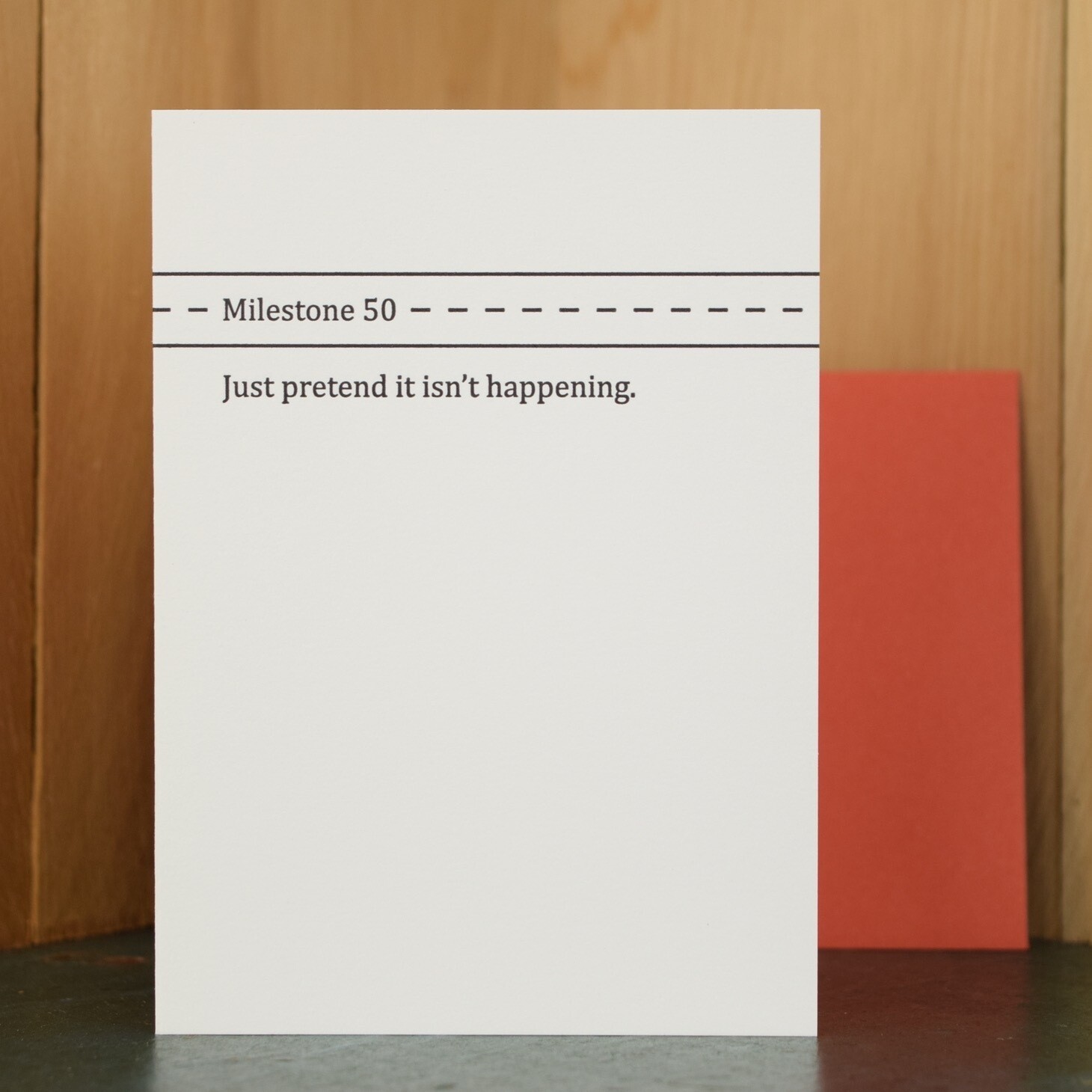 Birthday Card, Milestone 50