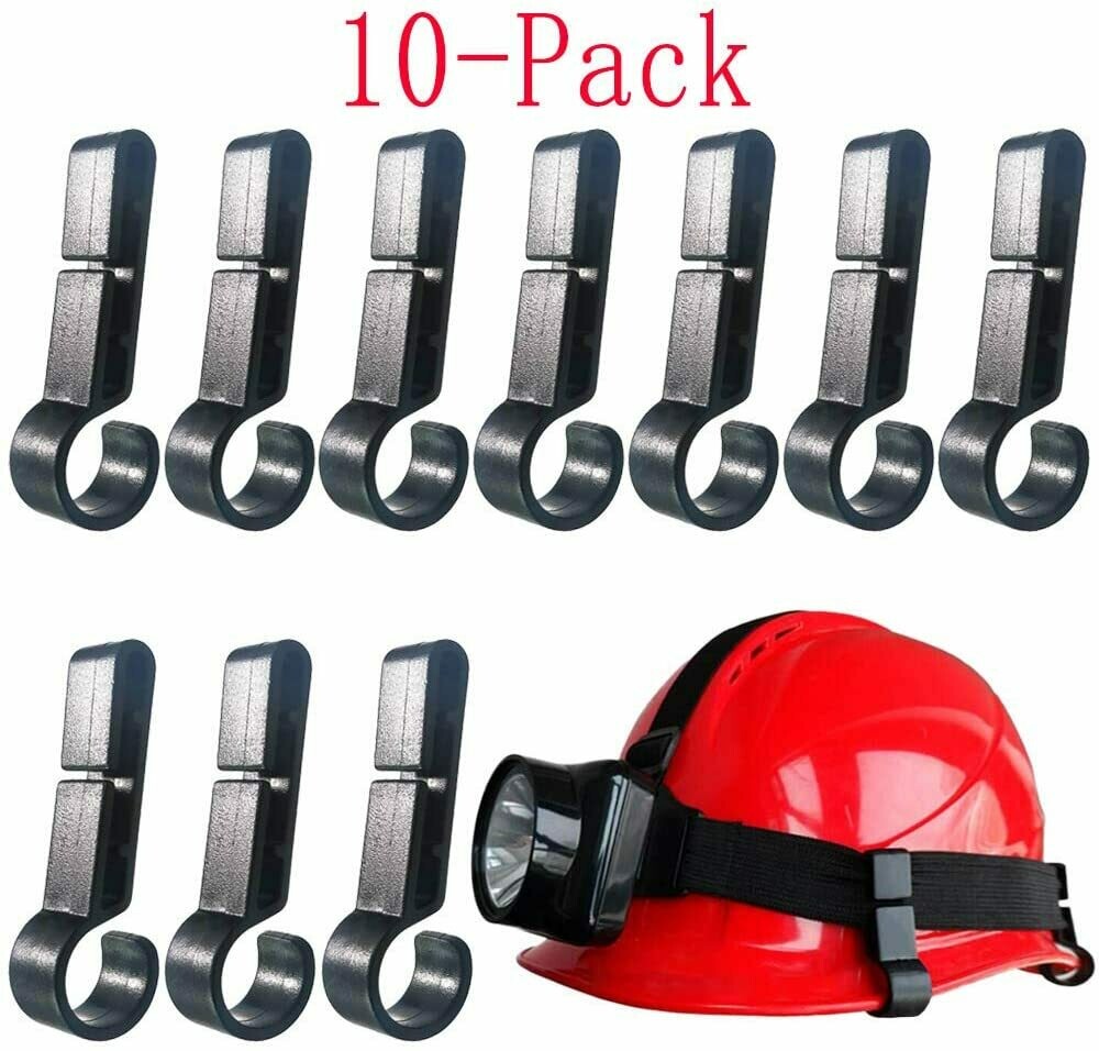 Helmet Clips for Headlamp 10Pack GSX MissionGear Ground Support
