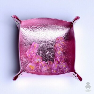 Kraken Skin Dice Tray In Metallic Pink