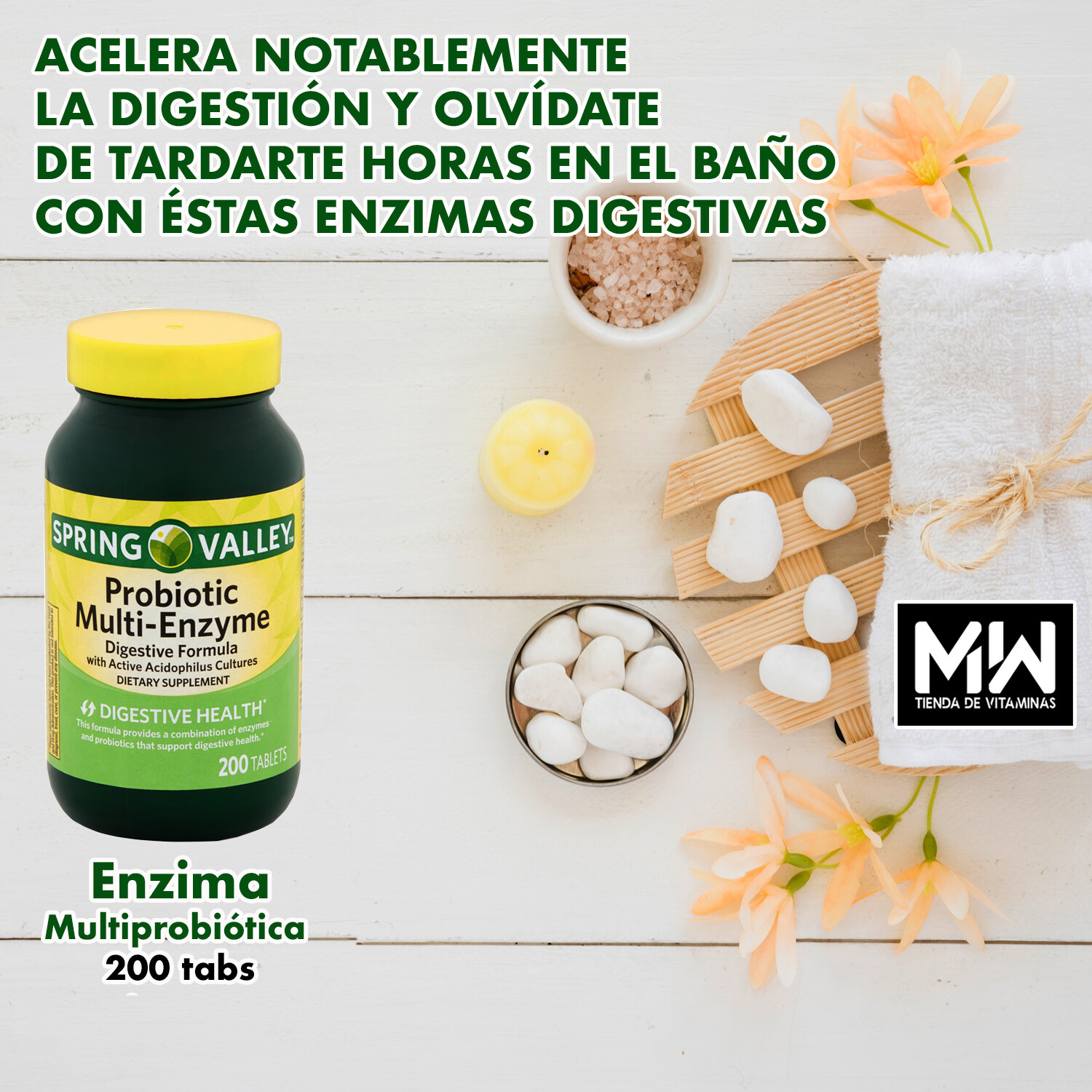 Probiótico MultiEnzima / Probiotic MultiEnzyme 200 Tabs.