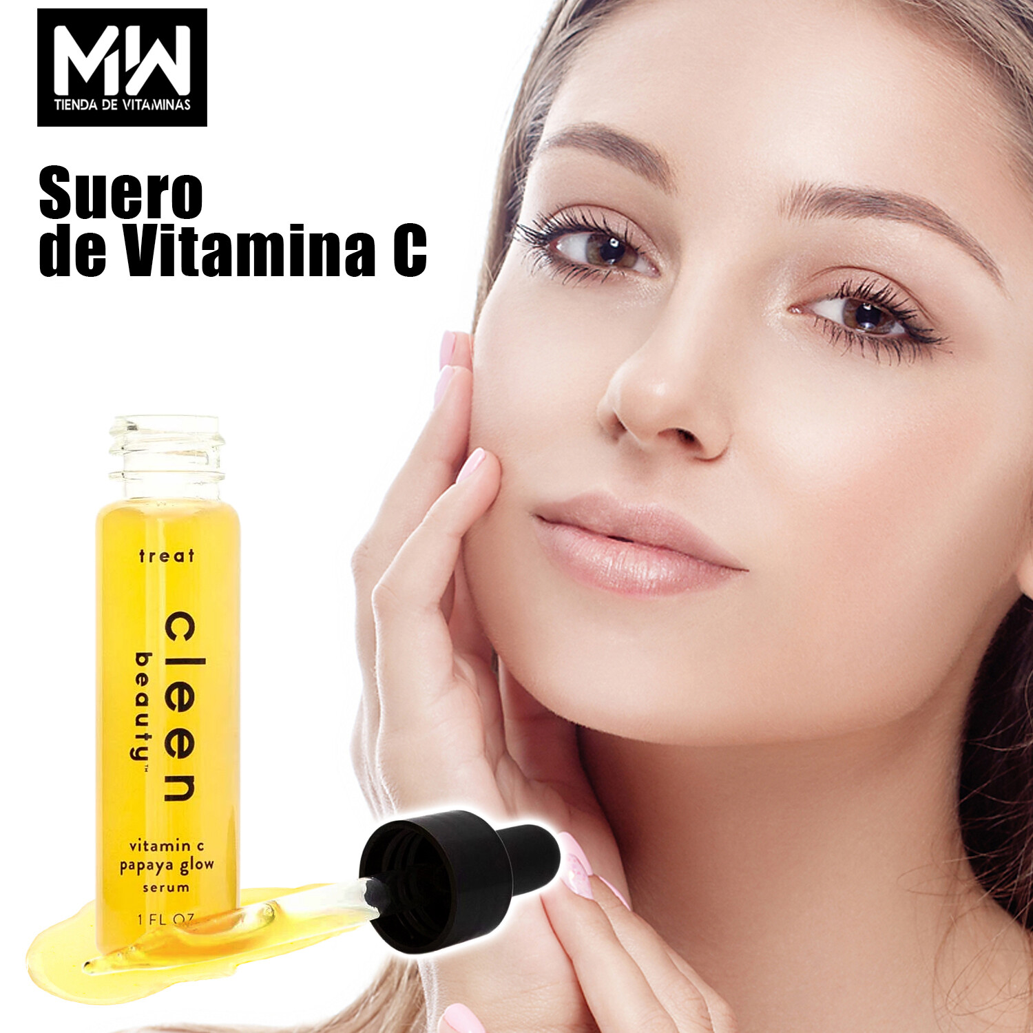 Vitamina C en Suero con Papaya Glow / Vitamin C serum papaya glow 1oz