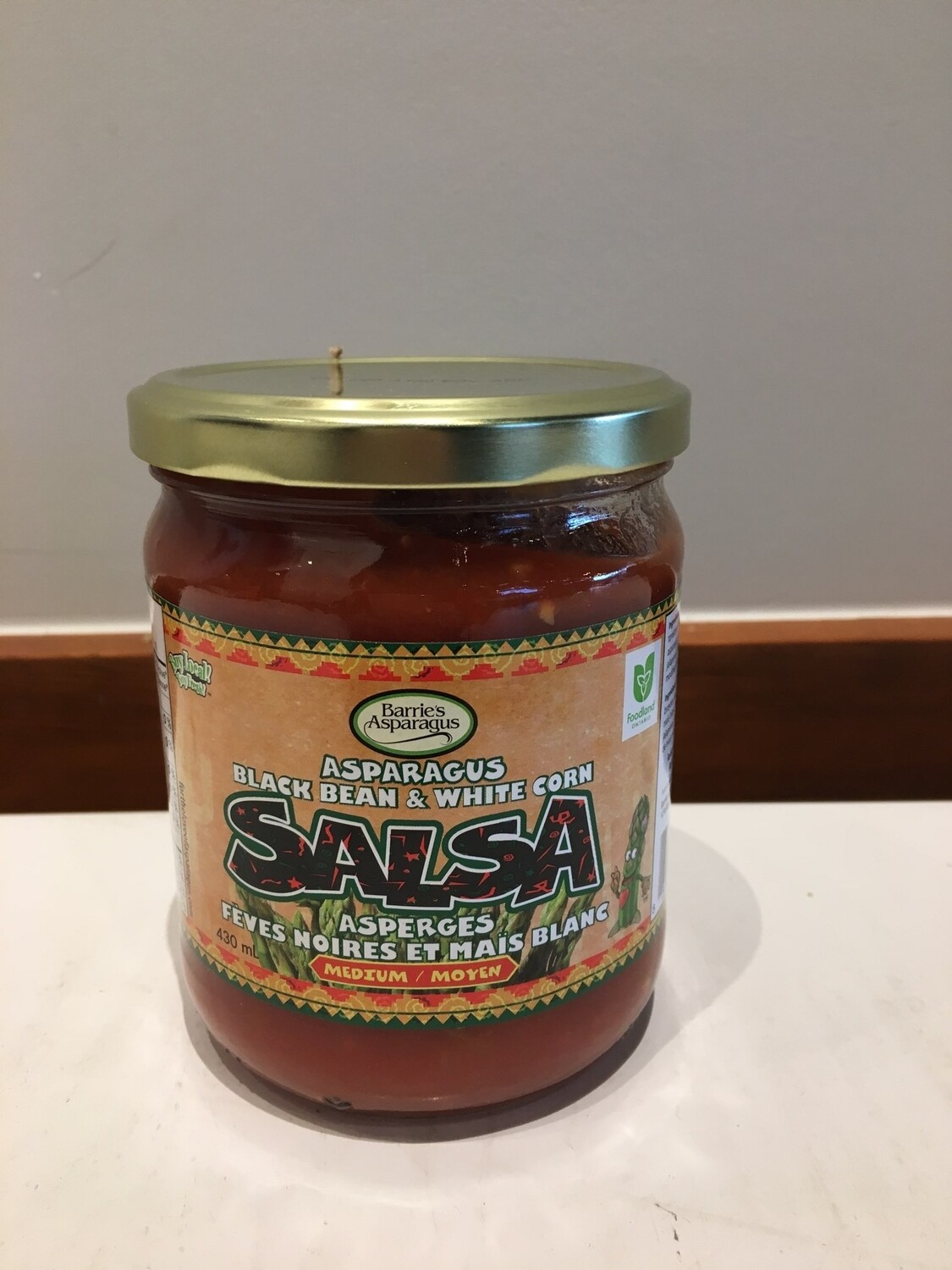Black Bean & White Corn Asparagus Medium Salsa Barrie's Asparagus