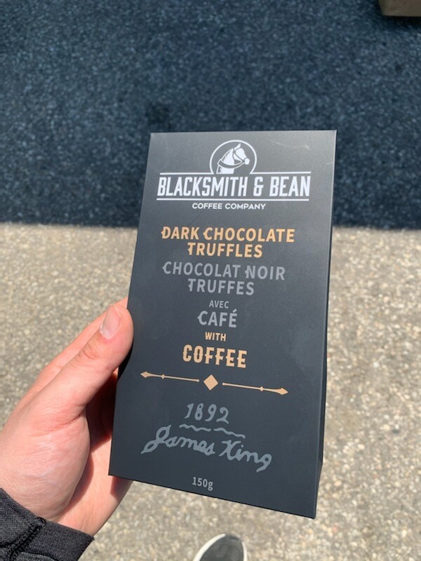 Dark Chocolate with Coffee Barrie's Asparagus Farm LOCAL 50g