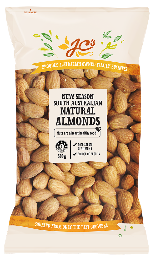 South Australian Natural Almonds 500 gram Bag