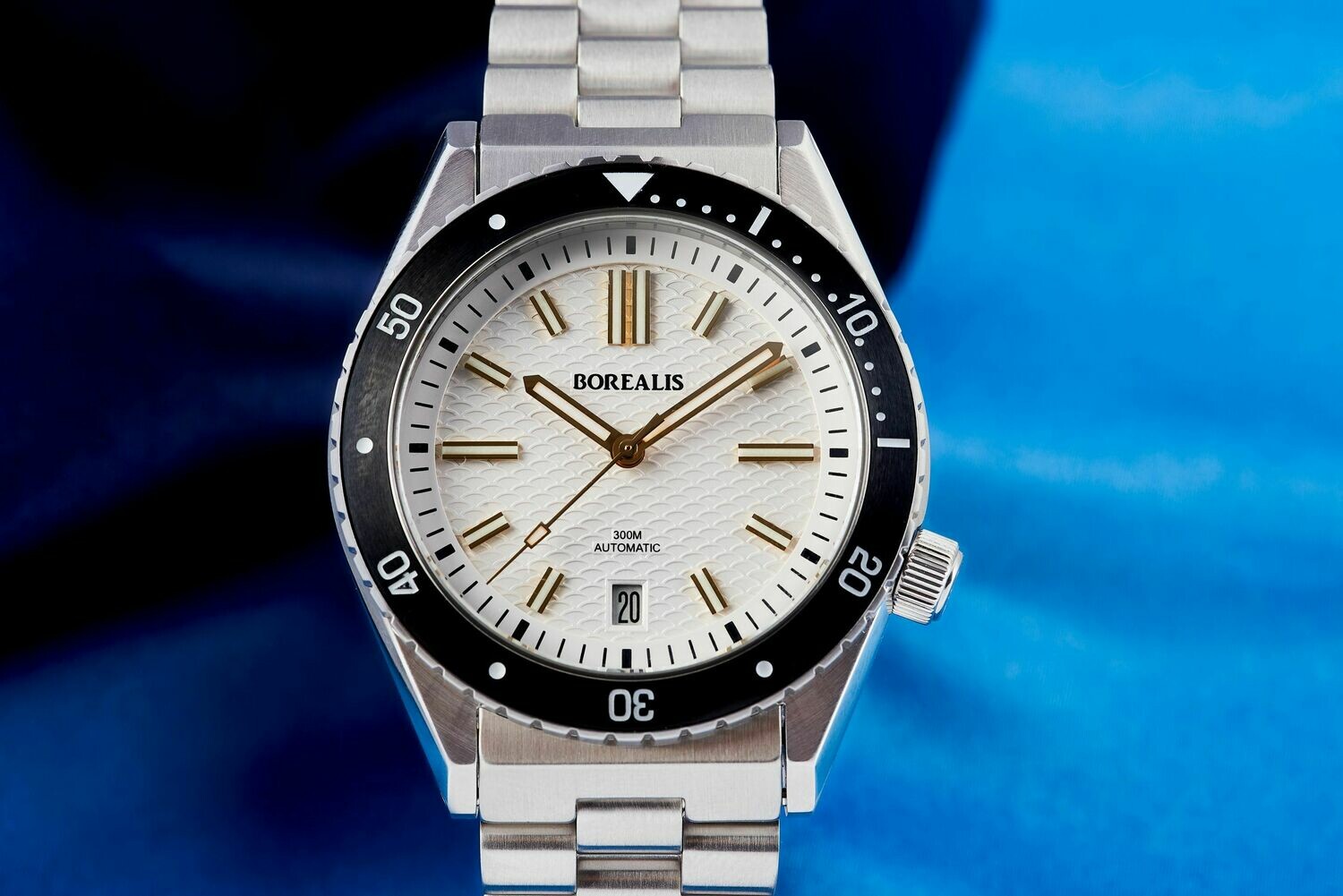 Borealis Olisipo White BB1 Date Miyota 9015 Store Borealis Watch Company