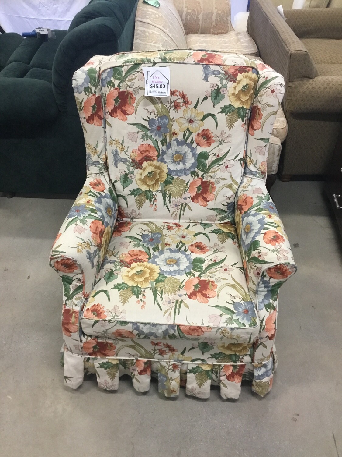 Floral Armchair