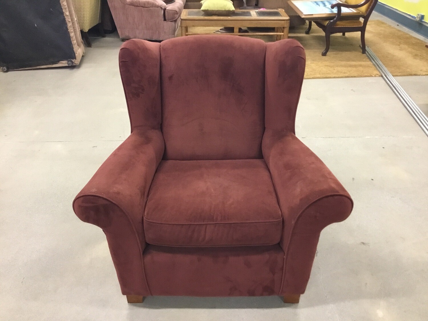 Maroon Armchair