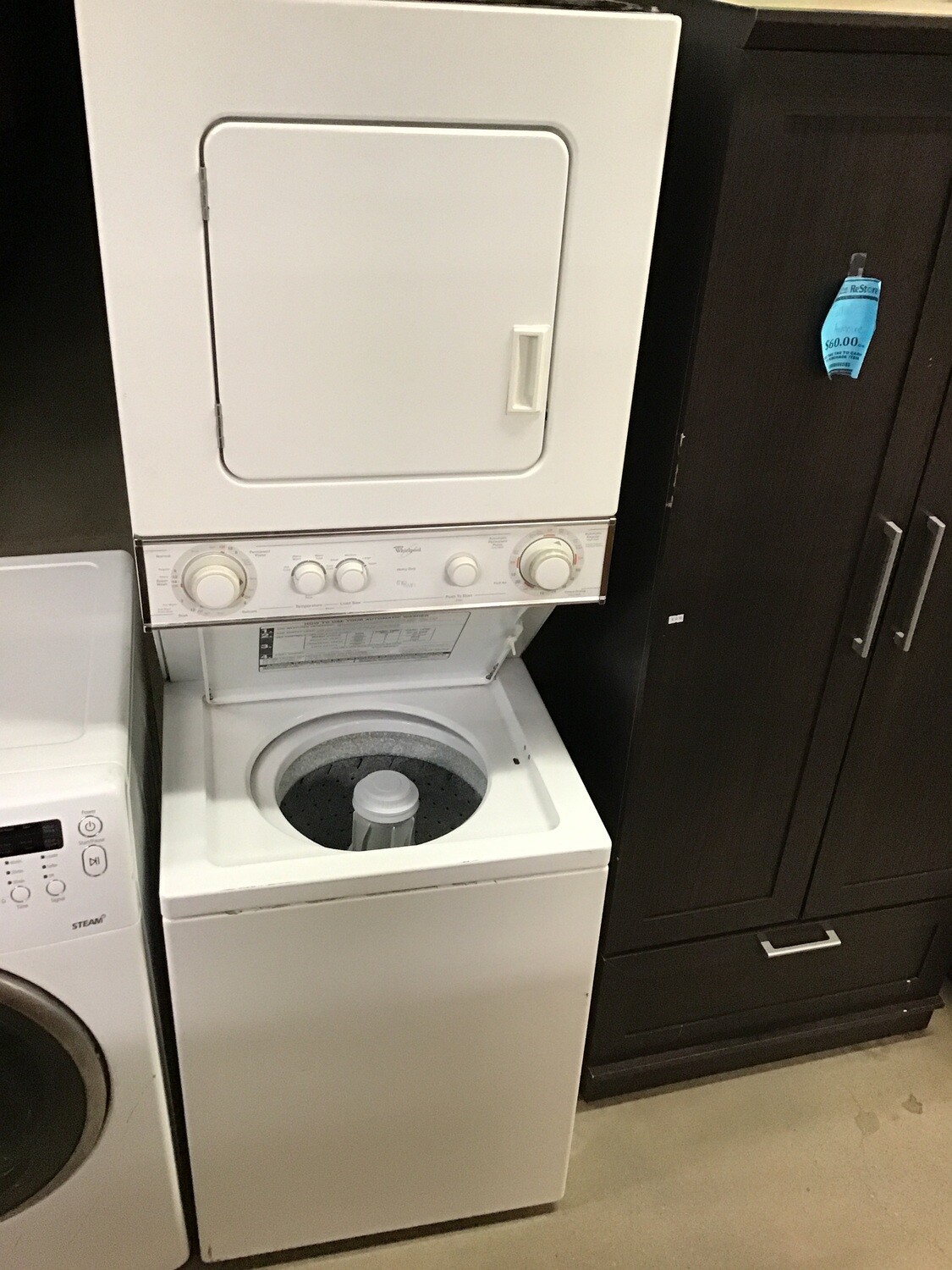 Whirlpool HD COMPACT Nat. Gas Stacked Laundry Center