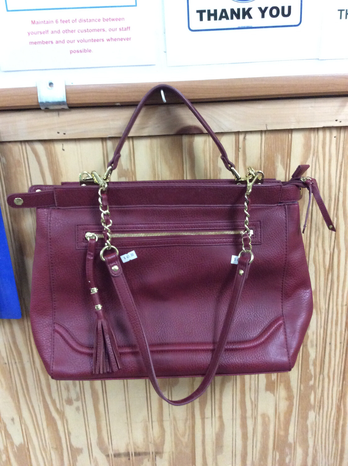 Olivia + Joy Red Leather Purse