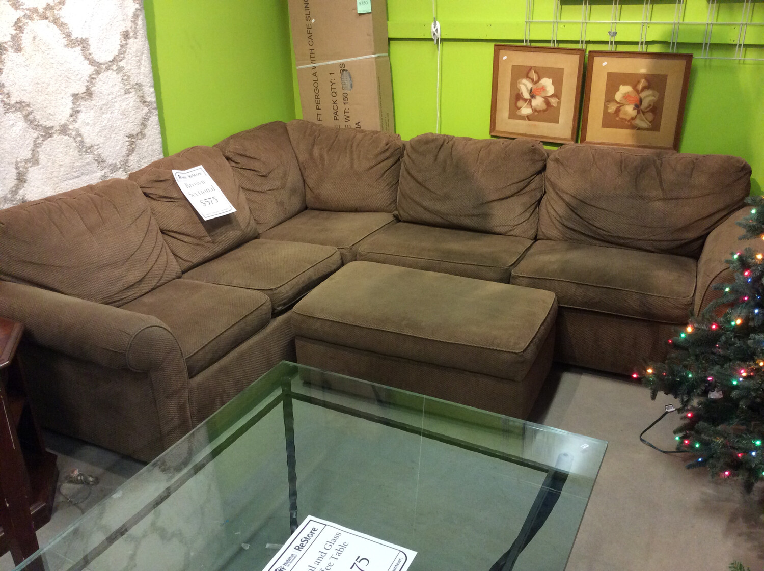 Brown Sectional