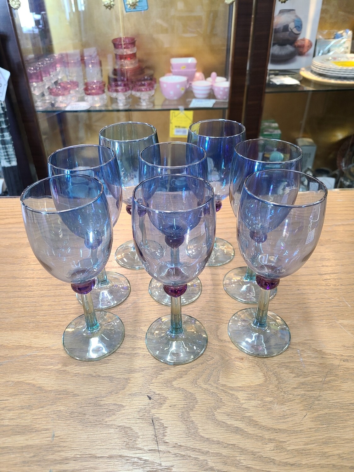 Iridescent Wine Glasses (8)