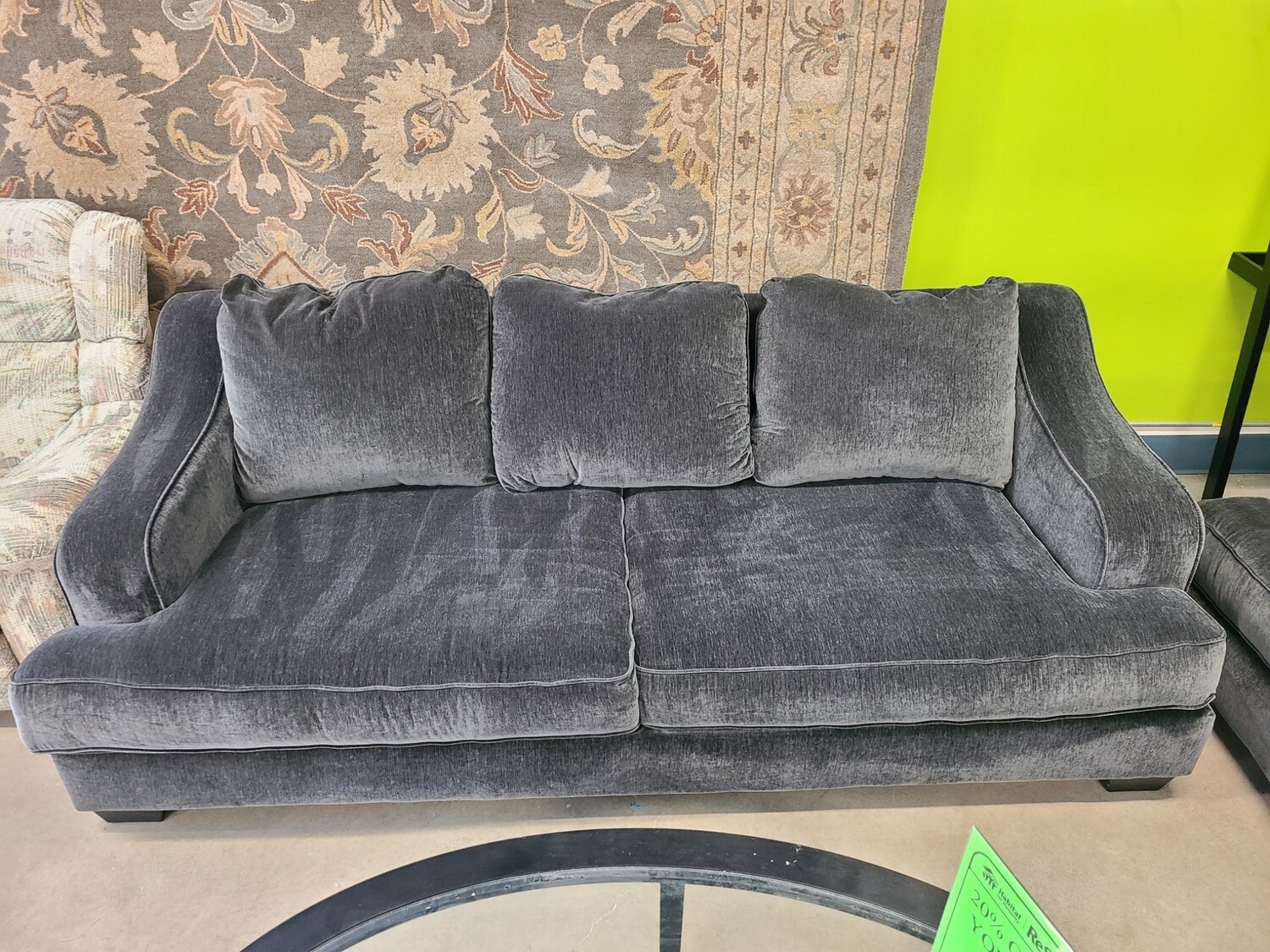 Ashley Furniture Dark Grey Deep Sofa