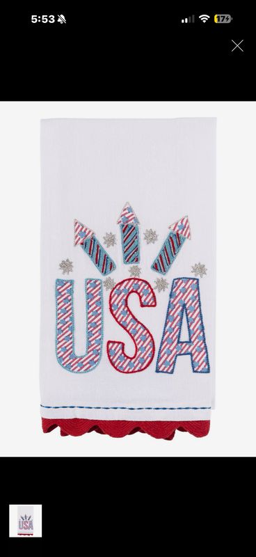 USA tea towel USA tea towel