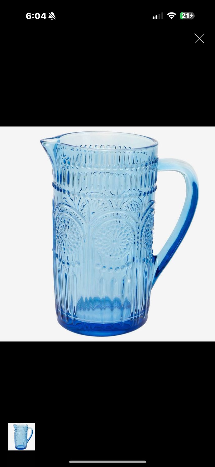 Glass pitcher Glass pitcher