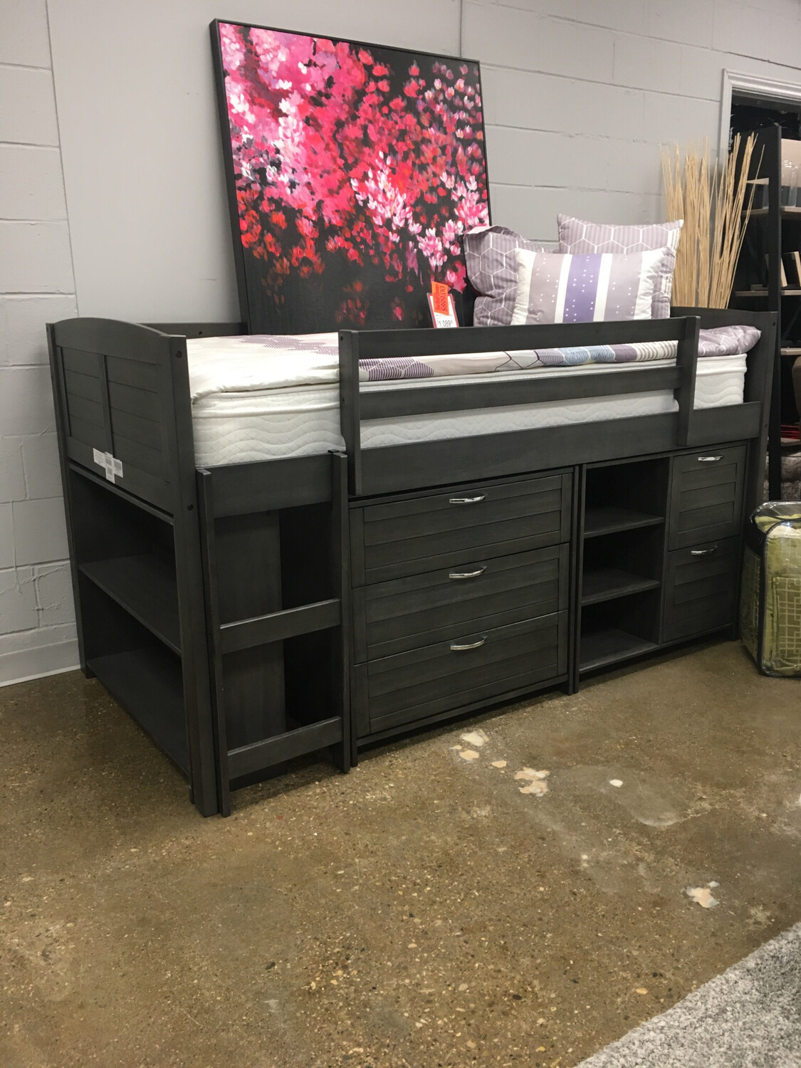 ASHLEY FURNITURE LOFT STORAGE BED