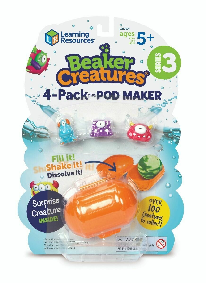 BEAKER CREATURES POD MAKER 4PACK