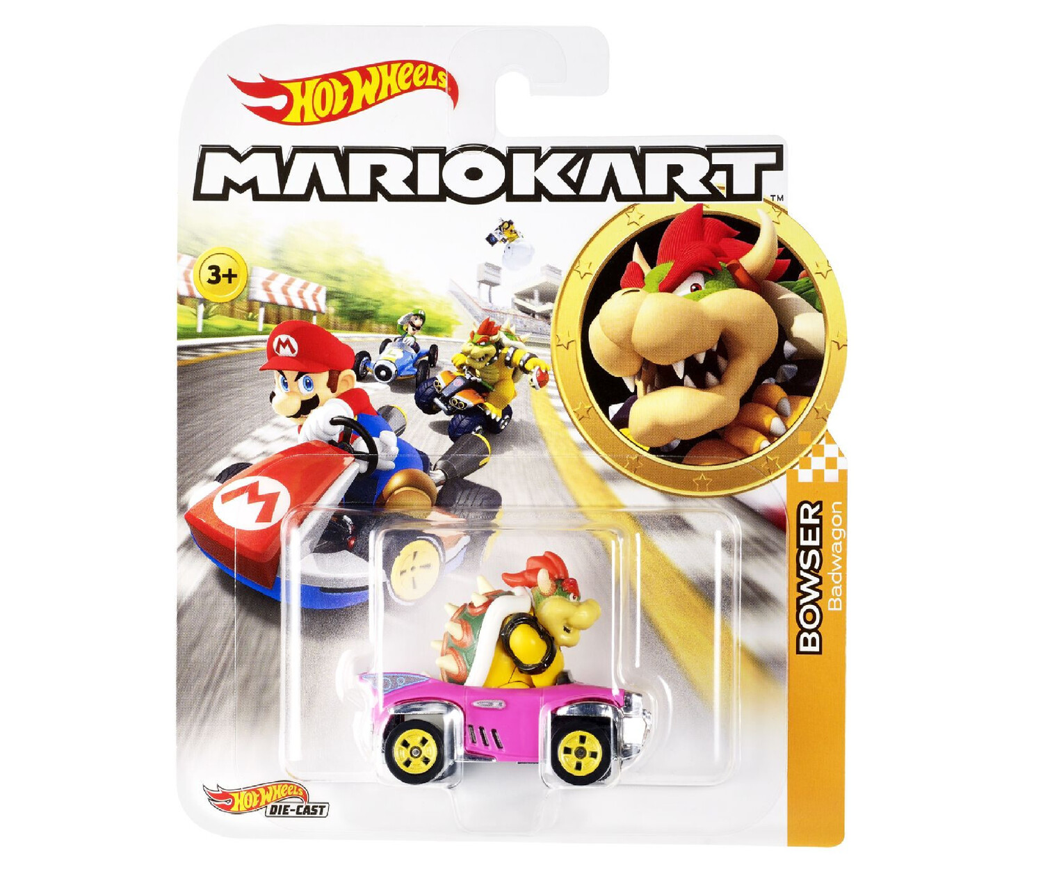 Hotwheels Mariokart Yoshi Bowser Badwagon