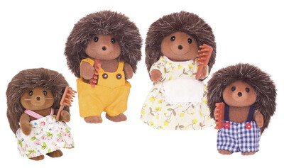Calico Critters- Pickleweeds Hedgehog Family