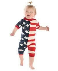 Stars and Stripe Infant Romper
