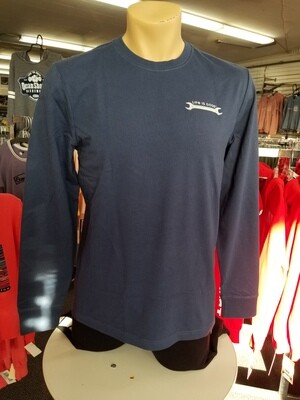 Long Sleeve Crew Work Hard America - Dusty Blue