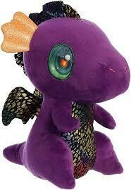 9&quot; LIGHT UP SHIMMERY PURPLE DRAGON