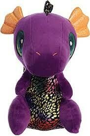 9" LIGHT UP SHIMMERY PURPLE DRAGON