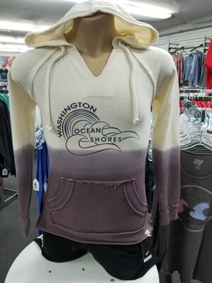 Ombre French Terry V-Neck Hood FTVHO-DS2X
