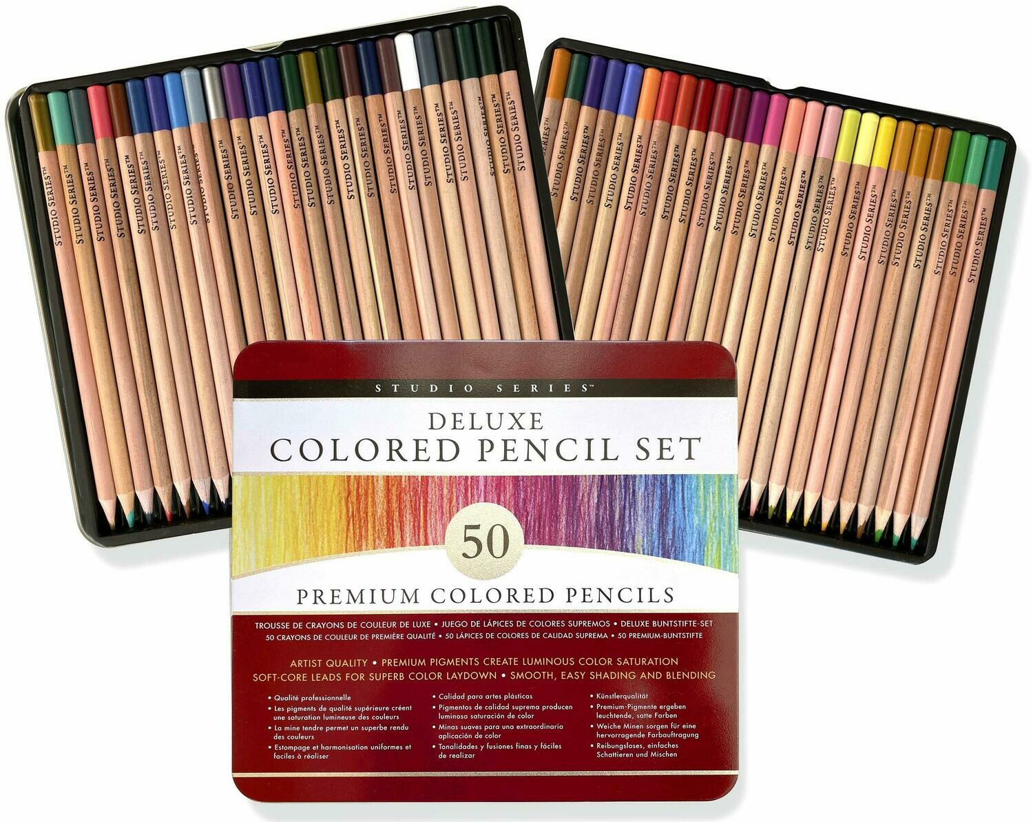 Studio Series 50-Unit Deluxe Colored Pencil Set