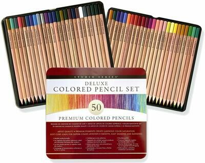 Studio Series 50-Unit Deluxe Colored Pencil Set