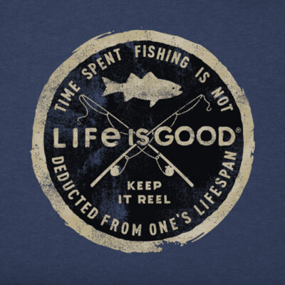 Men's Crusher Tee Keep It Real Stamp Dusty Blue