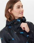Go Lightly Waterproof Jacket Navy Dogs Print