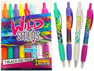 WILD ANIMAL BLACK INK SMENS SET OF 8