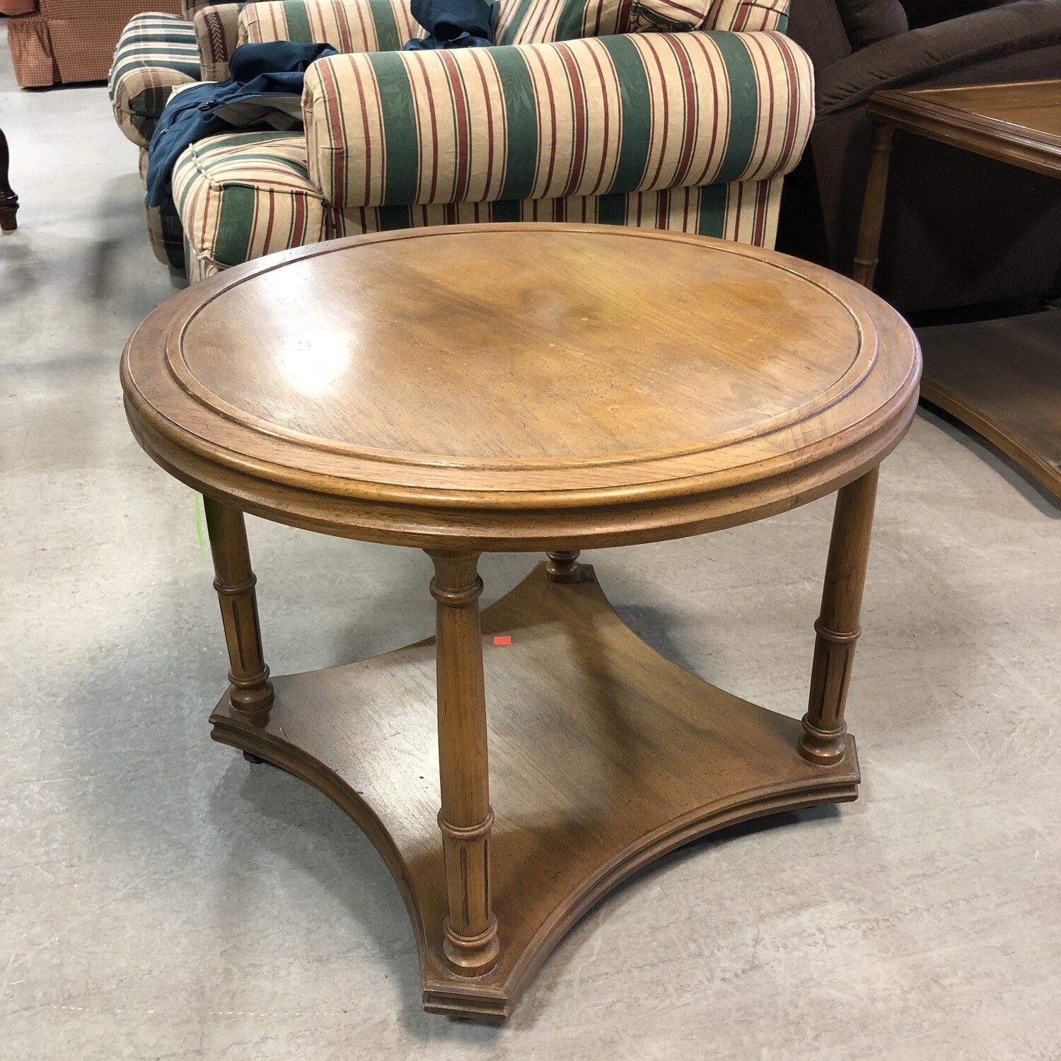 Vintage Round End Table