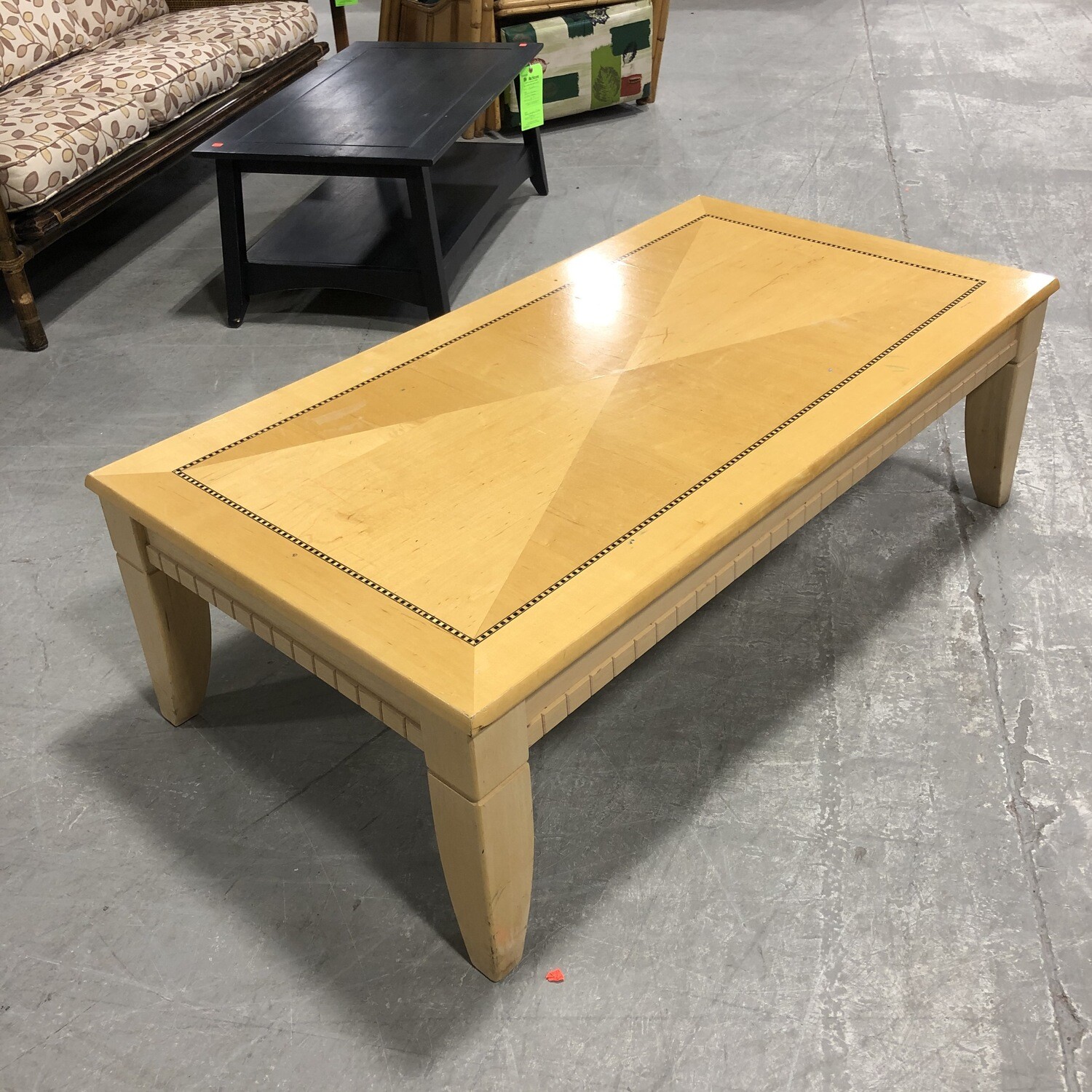 LightColored Wooden Coffee Table