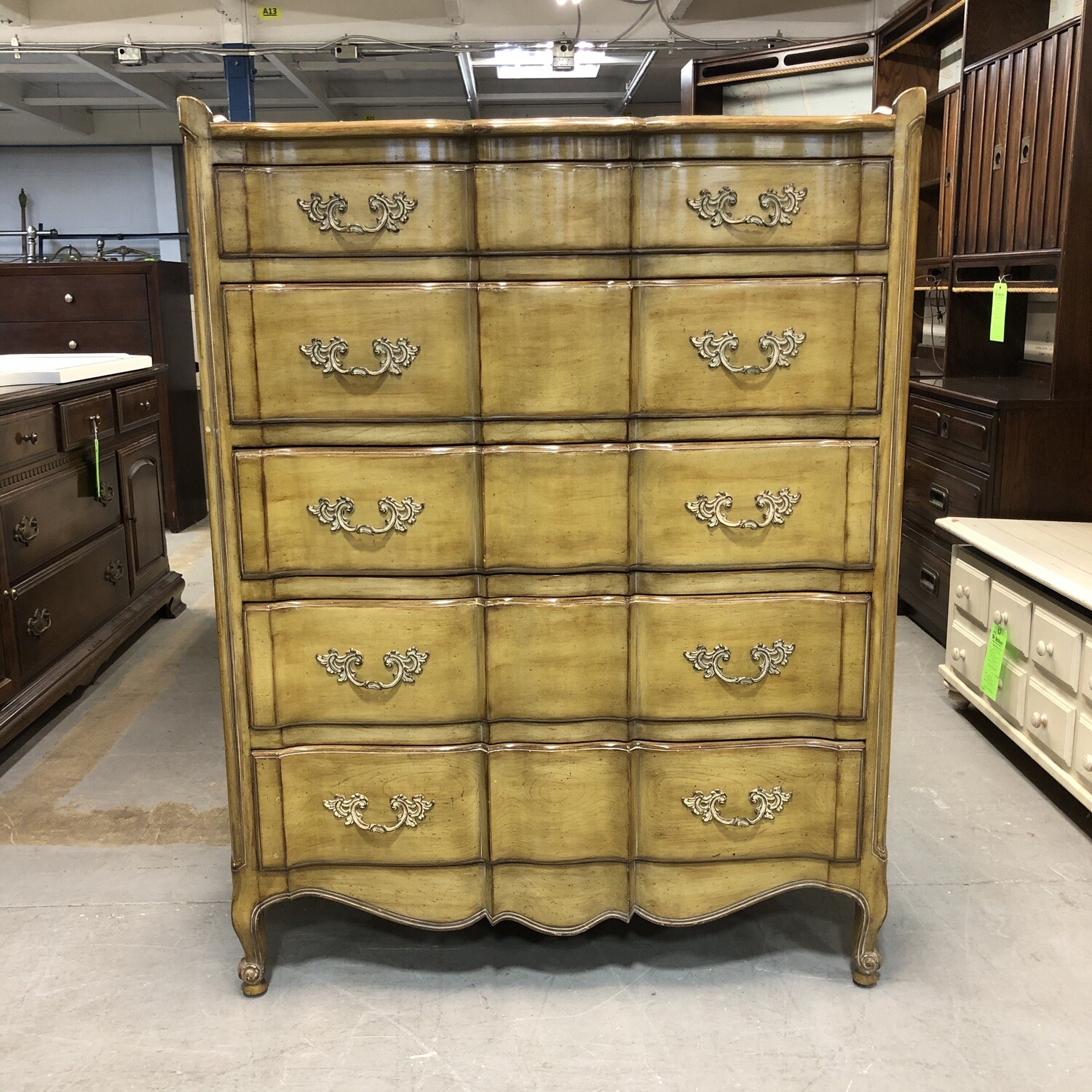 Vintage French Style Solid Wood 5Drawer Dresser