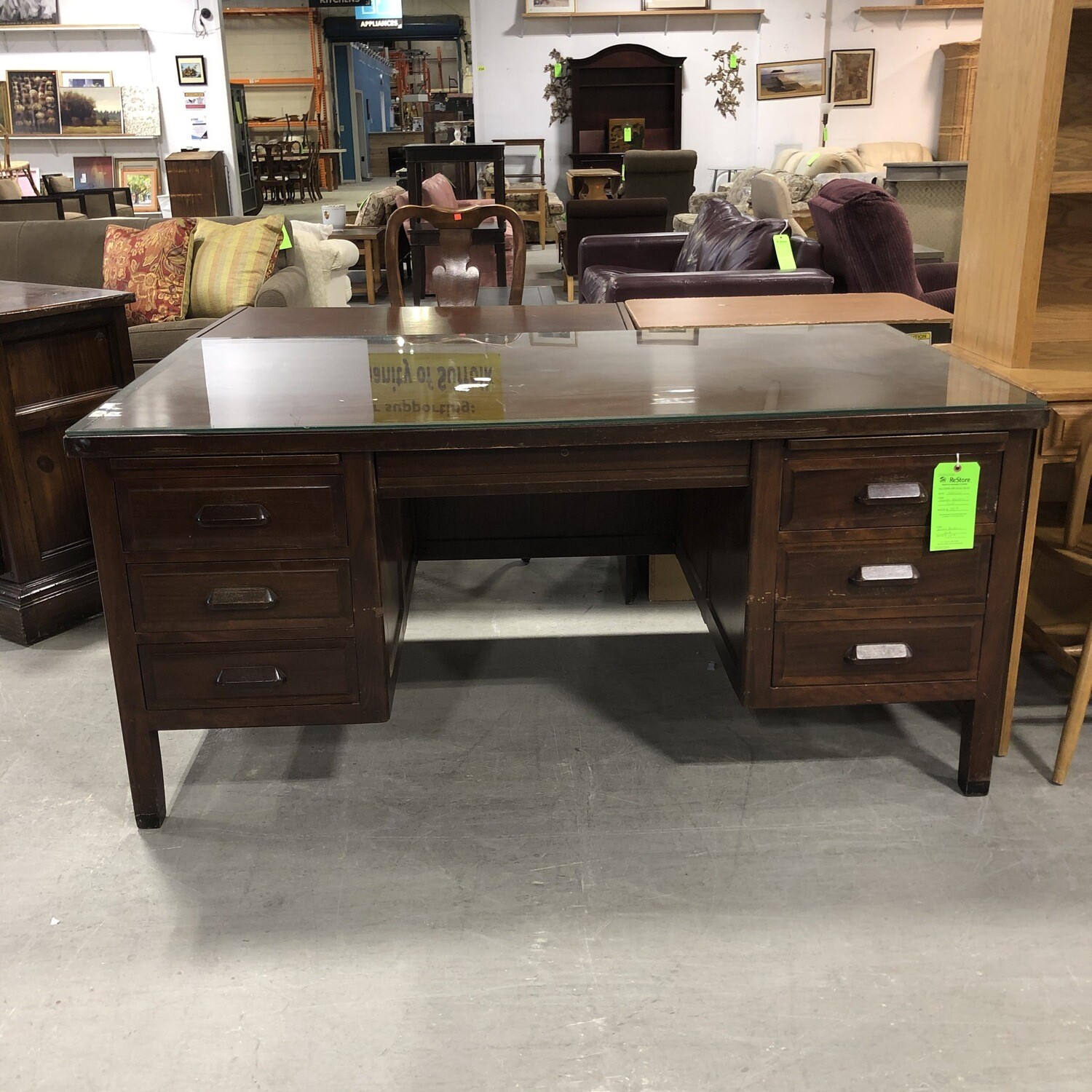 Wooden Banker’s Desk