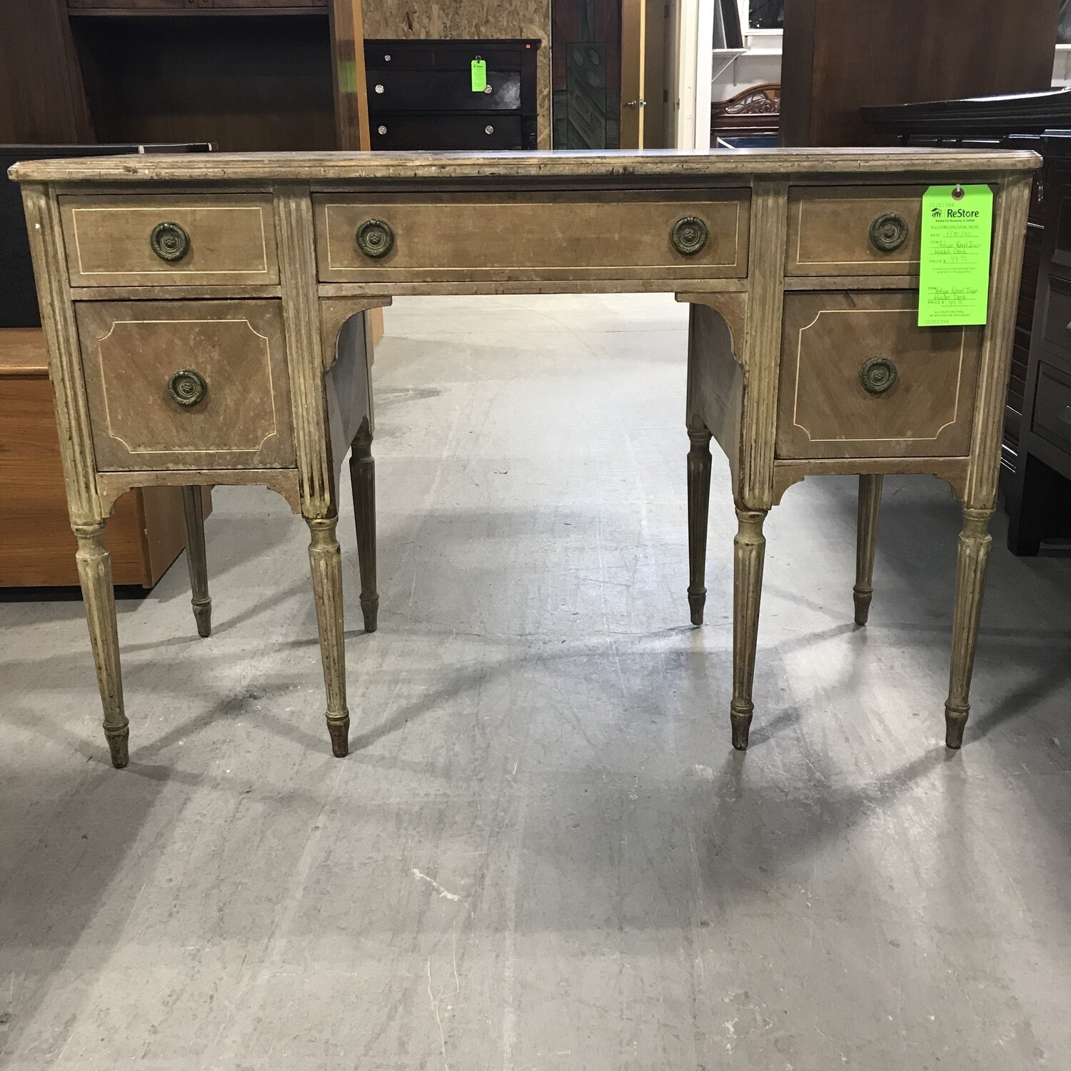 Antique Robert Irwin Wooden Desk